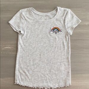 Justice Magical Rainbow Ribbed T-shirt